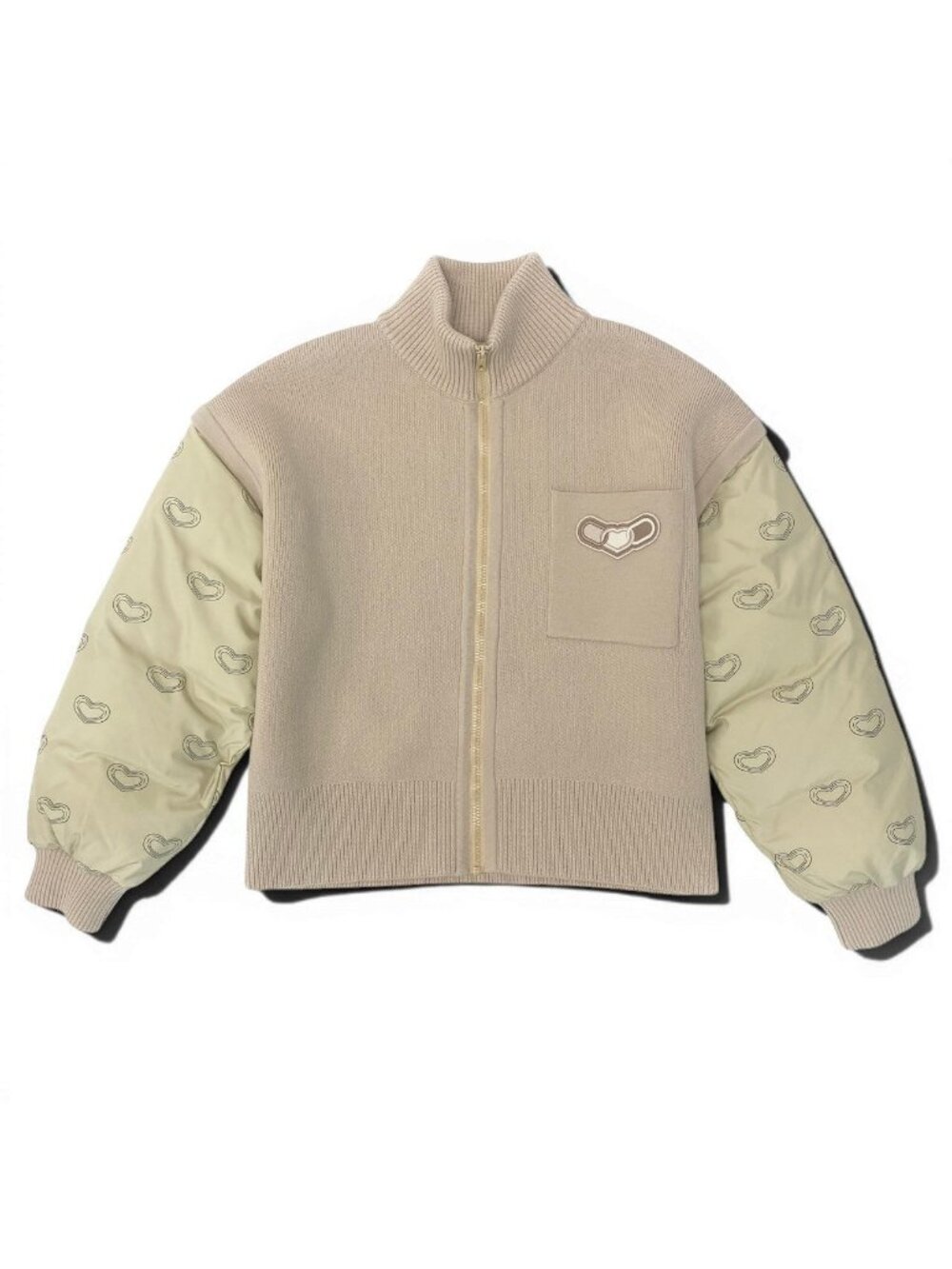 Hermes 24 Kaleidoscope Effect 2-Way Wool Nylon Polyurethane Zip Jacket